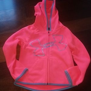 Under Armour Zipper Hoodie with Glitter Logo EUC